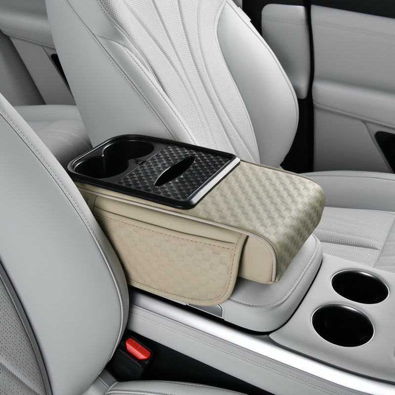 Organiseur de rangement pour accoudoir de voiture avec porte-gobelet
