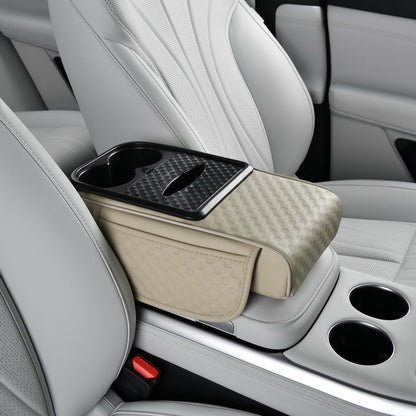 Organiseur de rangement pour accoudoir de voiture avec porte-gobelet