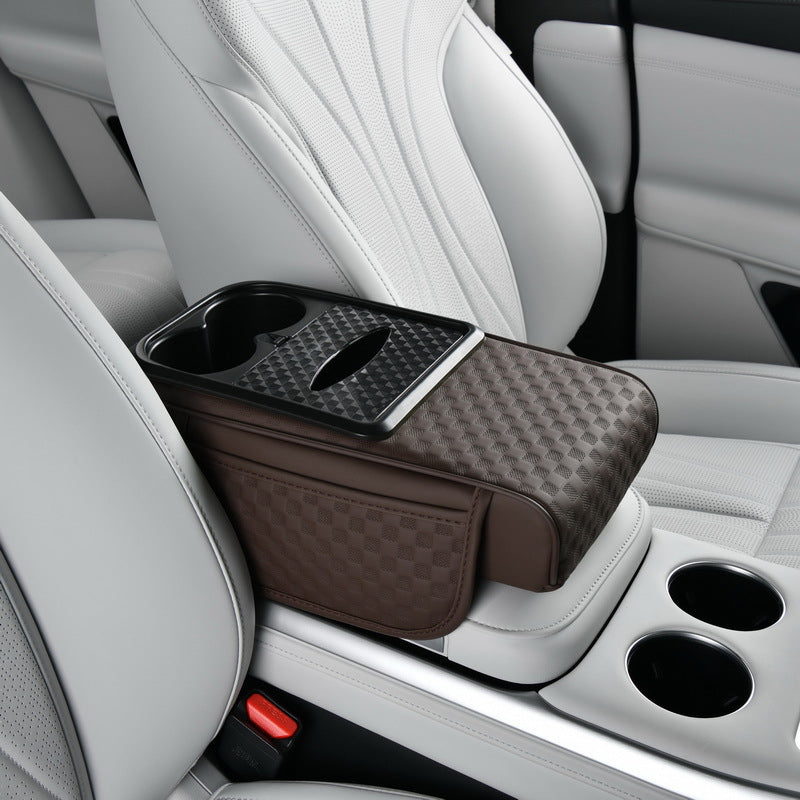Organiseur de rangement pour accoudoir de voiture avec porte-gobelet
