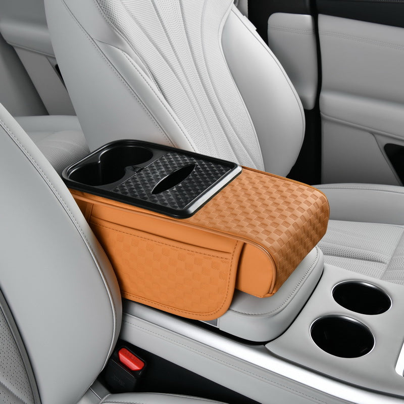 Organiseur de rangement pour accoudoir de voiture avec porte-gobelet