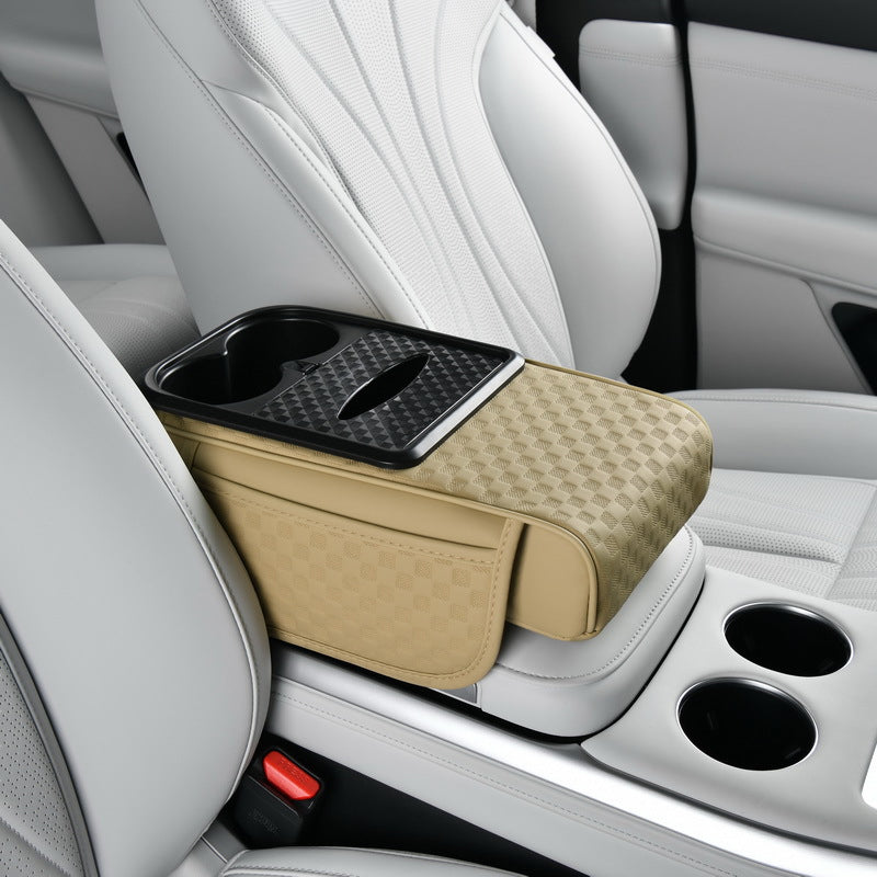 Organiseur de rangement pour accoudoir de voiture avec porte-gobelet