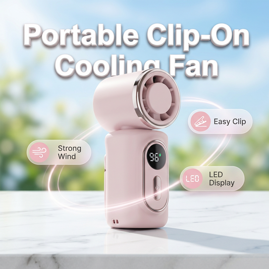 🔥VENTE CHAUDE🔥Ventilateur portable à pince avec écran LED