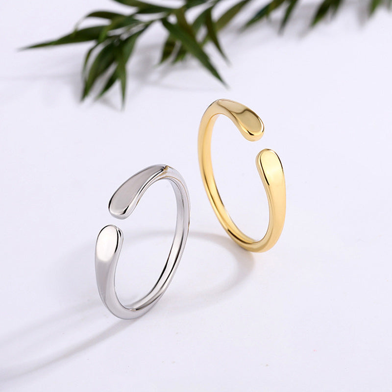 Bague simple en forme de larme – Pour une touche d’élégance