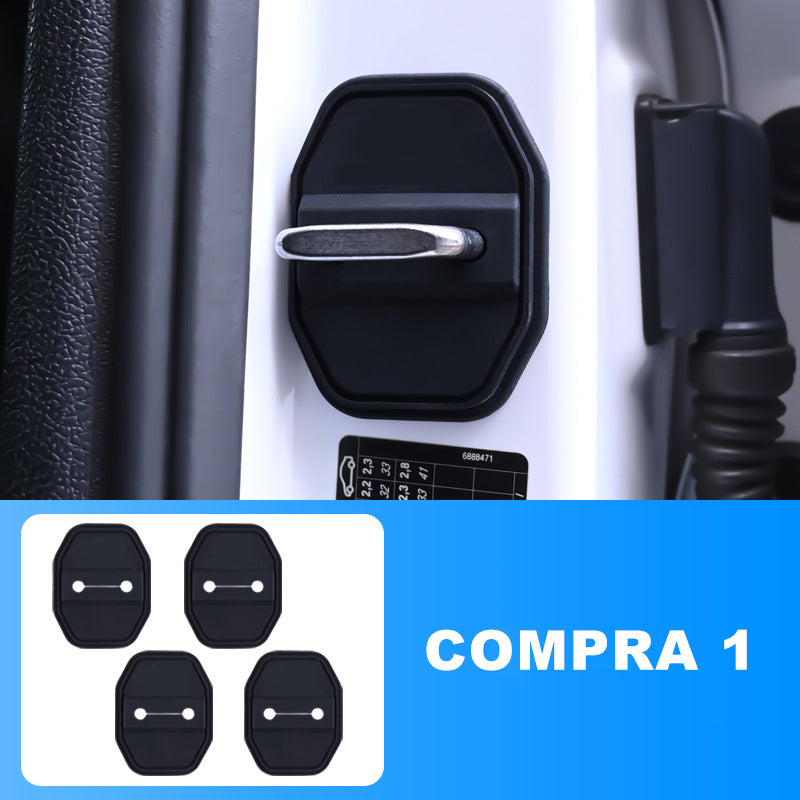 🔑🚗 50% DE DESCUENTO – Cubiertas Protectoras de Silicón para Cerradura de Puerta de Auto | Antirayaduras, Impermeables, Fáciles de Instalar 🛡️✨