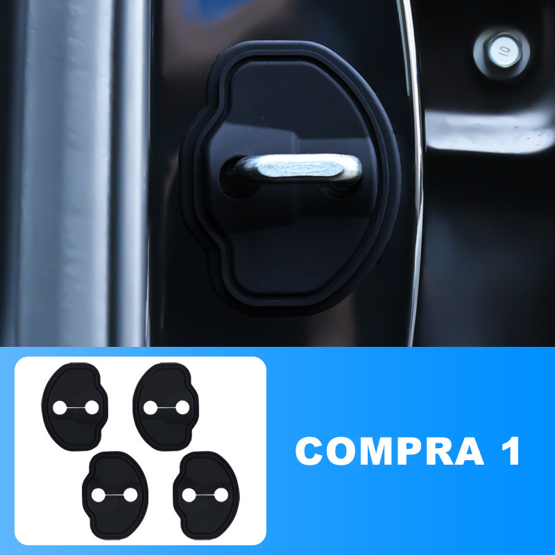 🔑🚗 50% DE DESCUENTO – Cubiertas Protectoras de Silicón para Cerradura de Puerta de Auto | Antirayaduras, Impermeables, Fáciles de Instalar 🛡️✨