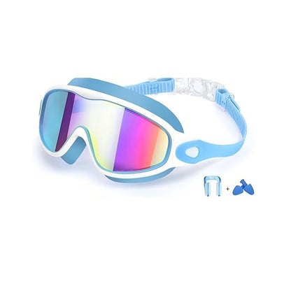 Lunettes de natation anti-buée avec bouchons d’oreilles et pince-nez