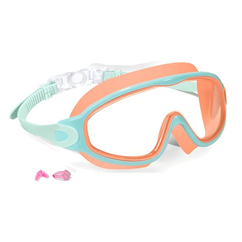 Lunettes de natation anti-buée avec bouchons d’oreilles et pince-nez