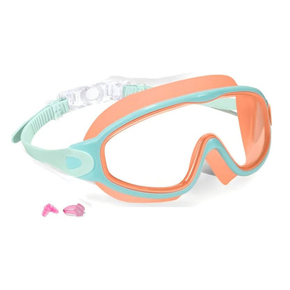 Lunettes de natation anti-buée avec bouchons d’oreilles et pince-nez