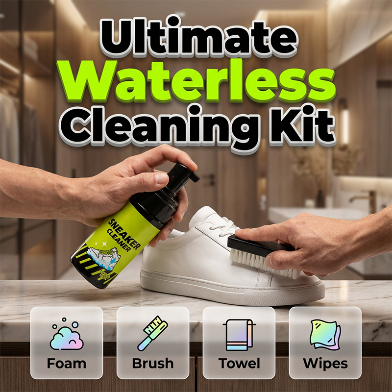 Kit de nettoyage sans eau pour sneakers – Mousse active