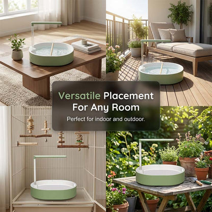 💐64% DE RÉDUCTION ! Bain d‘Oiseaux Électrique – Douche Pluie Rafraîchissante 🌧️🕊️【Offre Limitée】