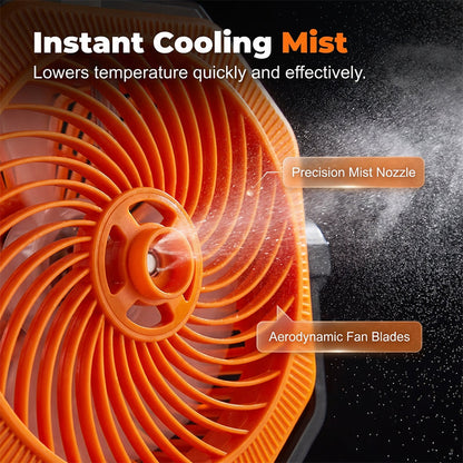 🌞 Ventilateur de camping portable brumisateur solaire – Rafraîchissez-vous partout, même hors réseau ! ⛺💨 Brumisateur rafraîchissant + oscillation large + télécommande – votre compagnon ultime pour le confort en extérieur. 🔋🌀