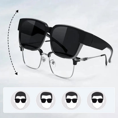 Lunettes de soleil polarisées à double usage avec protection UV