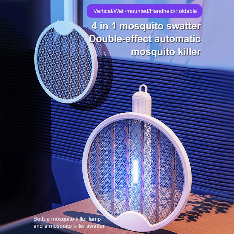 2 en 1 : Tapette à moustiques et lampe anti-moustiques – Murale, pliable, rechargeable par USB