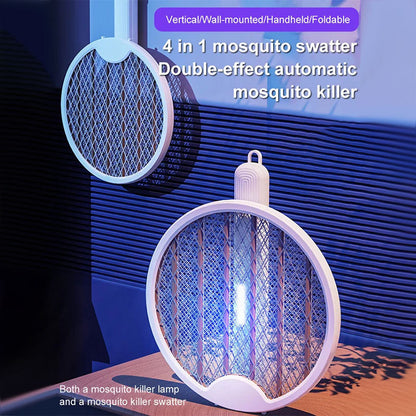 2 en 1 : Tapette à moustiques et lampe anti-moustiques – Murale, pliable, rechargeable par USB