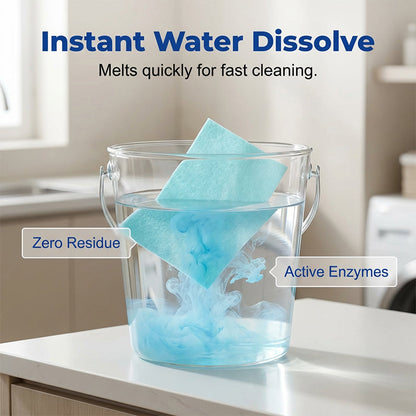 Lingettes nettoyantes pour sols solubles dans l'eau