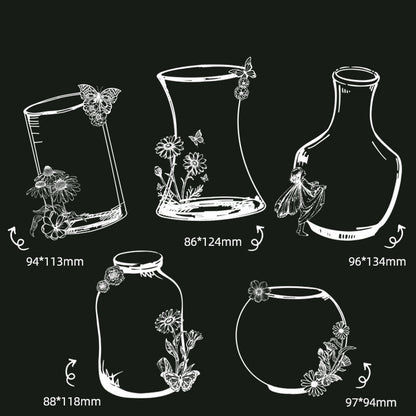 Kit de fabrication de marque‑pages fleuris DIY