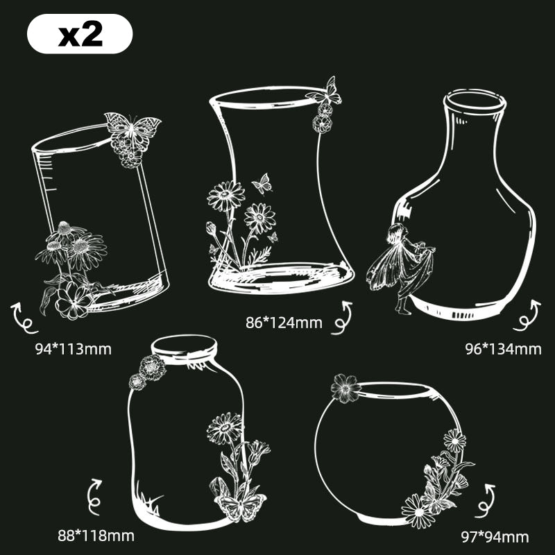 Kit de fabrication de marque‑pages fleuris DIY