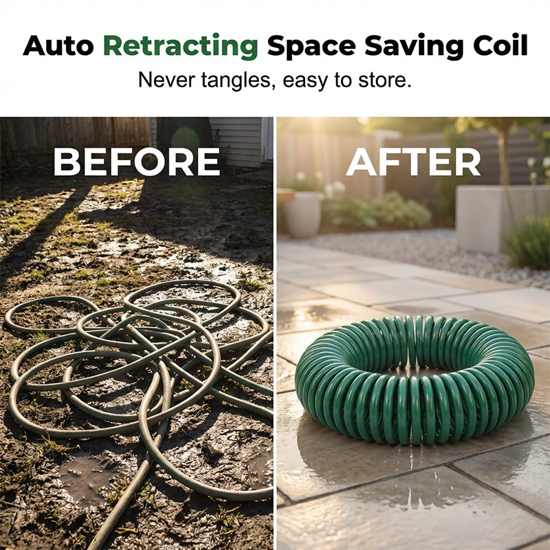 Coil Garden Hose Set