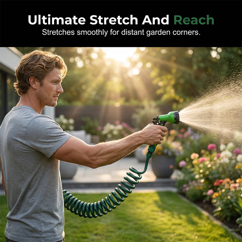 Coil Garden Hose Set