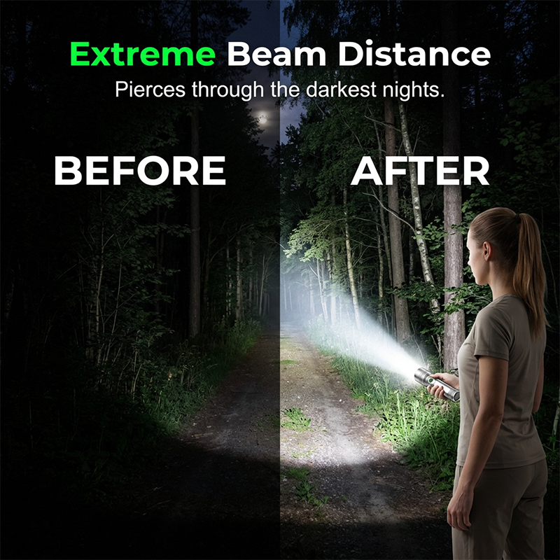 📢📢50 % DE RÉDUCTION !! ⏰Lampe torche à zoom longue portée