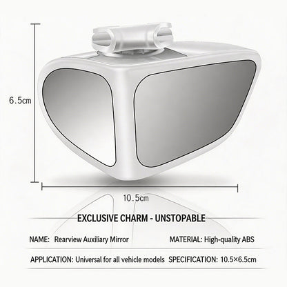 🔥 PROMO FLASH : 50% DE RÉDUCTION ! 🚗 Rétroviseur Angle Mort Double Objectif – Verre Convexe – Réglable 360° & Vue Trottoir for Conduite Sécurisée 🛡️