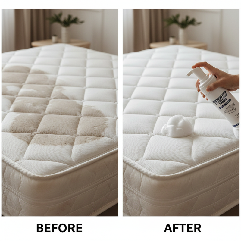 Nettoyant moussant multi-surfaces pour matelas