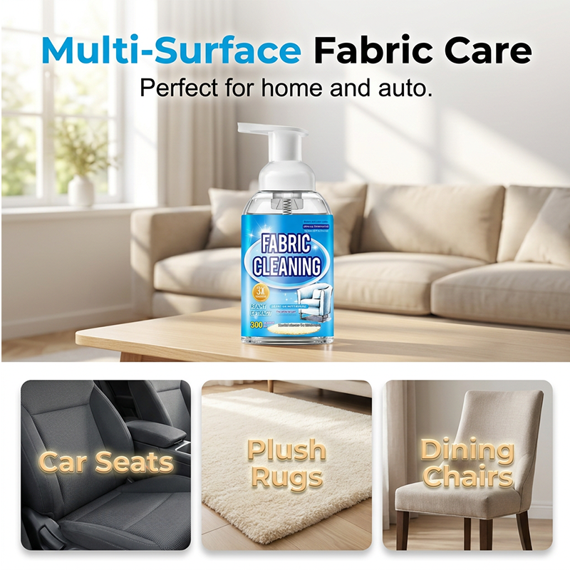 Nettoyant mousse sans rinçage pour tissus