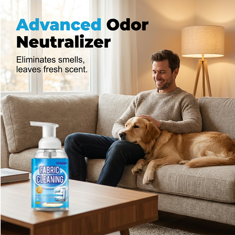 Nettoyant mousse sans rinçage pour tissus