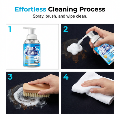 Nettoyant mousse sans rinçage pour tissus