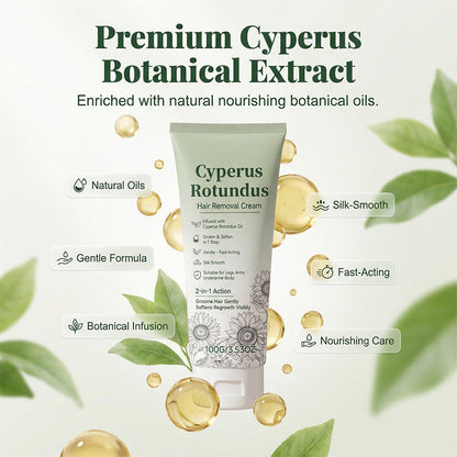 Crème dépilatoire pour une peau lisse comme de la soie