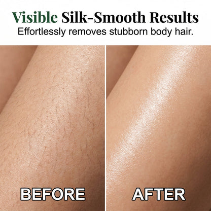 Crème dépilatoire pour une peau lisse comme de la soie