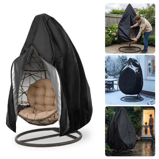 🪑 50% DE RÉDUCTION POUR UN TEMPS LIMITÉ ! ✨ Housse imperméable résistante pour chaise-œuf suspendue – Résistante aux UV, tissu Oxford, fermeture éclair ☀️