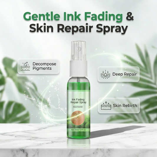 Spray doux pour éliminer l’encre et réparer la peau