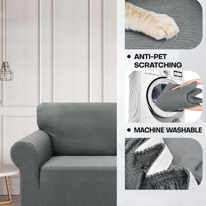 📢📢 50 % DE RÉDUCTION !! ⏰ Housse de canapé extensible en jacquard avec sangles anti-dérapage