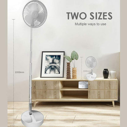 🌀 PROMO LIMITÉE 57% DE RÉDUCTION ! 🔋 Ventilateur Télescopique Pliable Rechargeable USB – Silencieux, 180° Rotatif, 4 Vitesses, Portable ✨