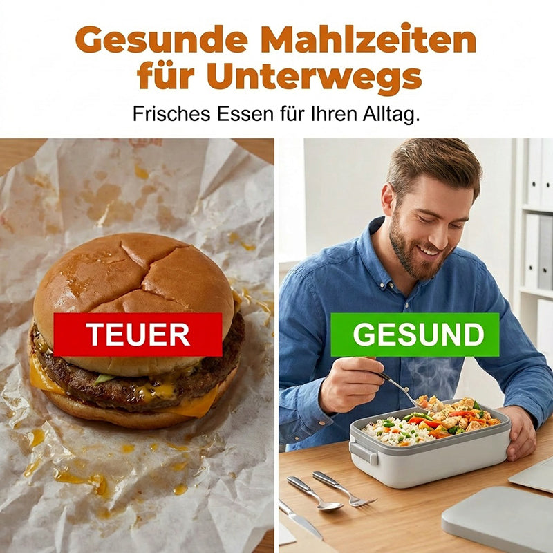 🍱 50% DE RÉDUCTION ⚡ Boîte à lunch électrique portable avec auto-chauffage – Silencieuse & compacte – Maintient les repas au chaud – idéale pour le bureau, la route ou les pique-niques 🔋🍽️✨
