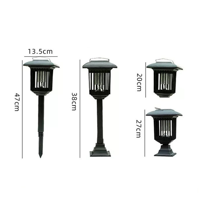 Lampe tue-moustiques 2-en-1 solaire