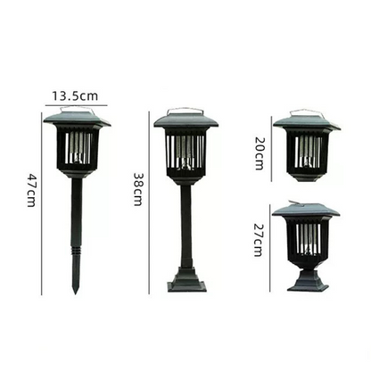 Lampe tue-moustiques 2-en-1 solaire