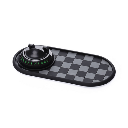 Tapis antidérapant 4-en-1 pour tableau de bord de voiture avec support pour téléphone