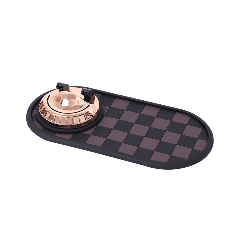 Tapis antidérapant 4-en-1 pour tableau de bord de voiture avec support pour téléphone