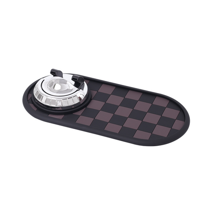 Tapis antidérapant 4-en-1 pour tableau de bord de voiture avec support pour téléphone
