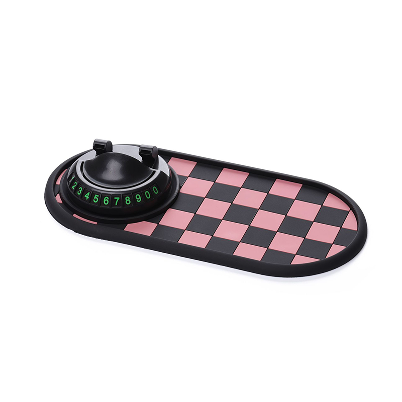 Tapis antidérapant 4-en-1 pour tableau de bord de voiture avec support pour téléphone