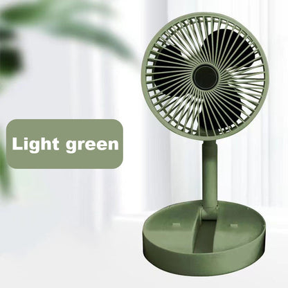 🌀 PROMO LIMITÉE 57% DE RÉDUCTION ! 🔋 Ventilateur Télescopique Pliable Rechargeable USB – Silencieux, 180° Rotatif, 4 Vitesses, Portable ✨