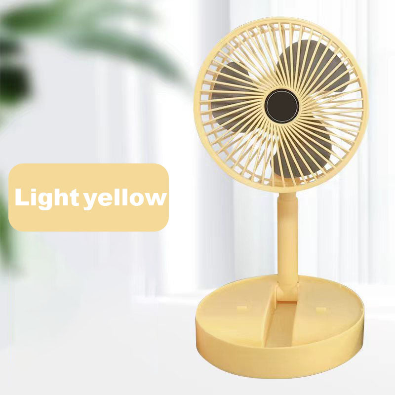 🌀 PROMO LIMITÉE 57% DE RÉDUCTION ! 🔋 Ventilateur Télescopique Pliable Rechargeable USB – Silencieux, 180° Rotatif, 4 Vitesses, Portable ✨
