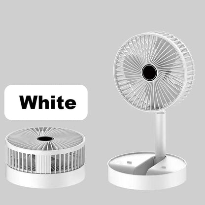 🌀 PROMO LIMITÉE 57% DE RÉDUCTION ! 🔋 Ventilateur Télescopique Pliable Rechargeable USB – Silencieux, 180° Rotatif, 4 Vitesses, Portable ✨