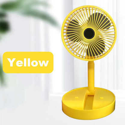 🌀 PROMO LIMITÉE 57% DE RÉDUCTION ! 🔋 Ventilateur Télescopique Pliable Rechargeable USB – Silencieux, 180° Rotatif, 4 Vitesses, Portable ✨