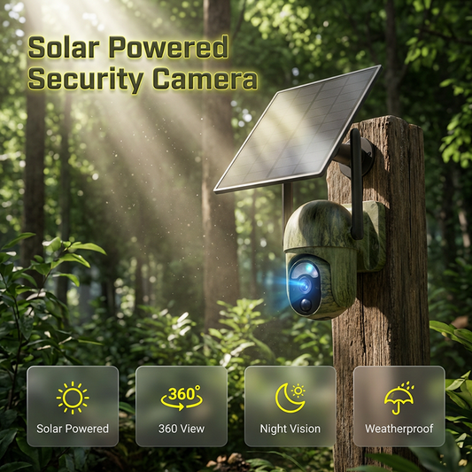 Caméra de sécurité solaire – Vision nocturne