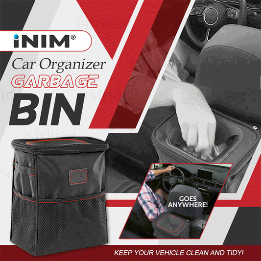 INIM® Organiseur de voiture – Poubelle multifonction