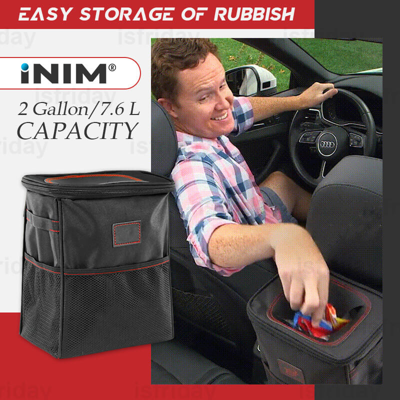 INIM® Organiseur de voiture – Poubelle multifonction