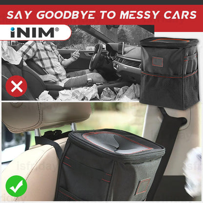 INIM® Organiseur de voiture – Poubelle multifonction
